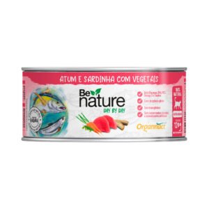 Alimento Úmido Organnact - Be Nature Day By Day - Gatos Adultos - Atum e Sardinha com Vegetais 120g