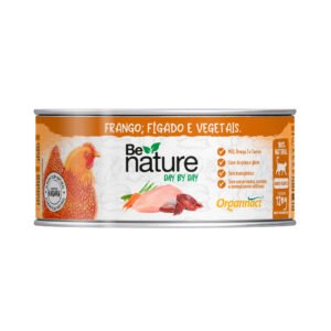 Alimento Úmido Organnact - Be Nature Day By Day - Gatos Filhotes - Frango, Fígado e Vegetais 120 g
