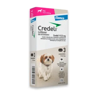 Antipulgas Credeli 112,5mg Cães 2,5 a 5,5kg 3 comprimidos