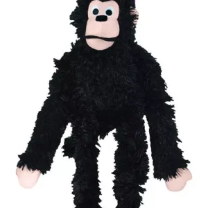 Mordedor Pelúcia Macaco Peludo Grande Preto